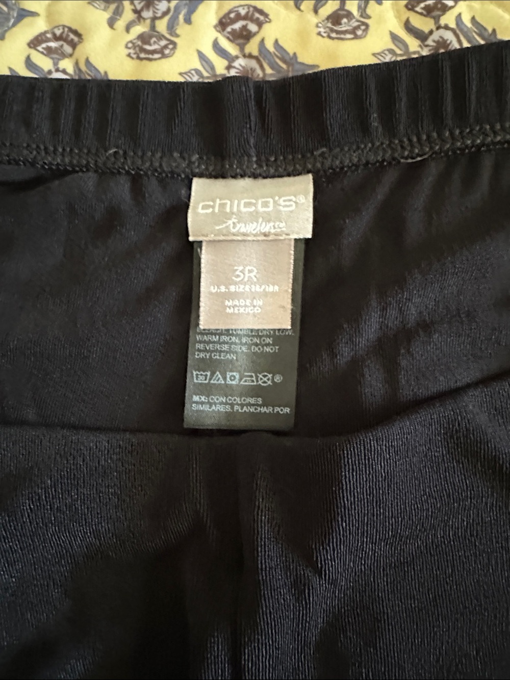Chico's Black Wide Leg Pants - Picture 2 of 7
